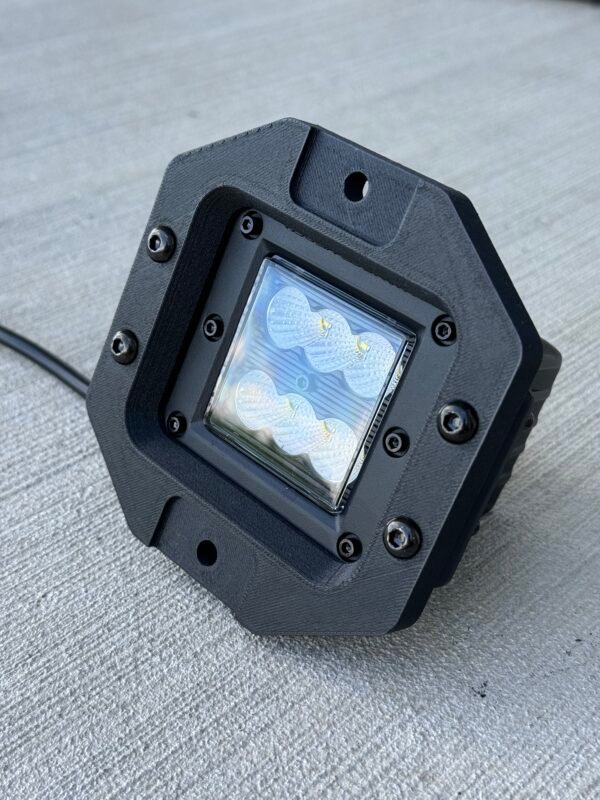 rough country flush mount 2in pod led light lower bumper bracket for ford raptor gen 2