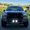rough country flush mount 2in pod led light lower bumper bracket for ford raptor gen 2