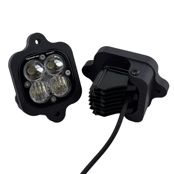 baja designs squadron led light lower bumper bracket for ford raptor gen 2