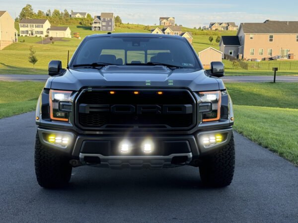 baja designs squadron led light lower bumper bracket for ford raptor gen 2