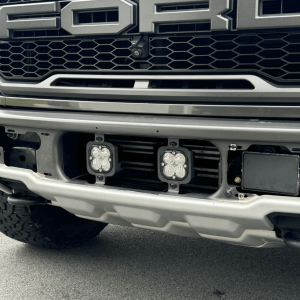 baja designs squadron led light lower bumper bracket for ford raptor gen 2